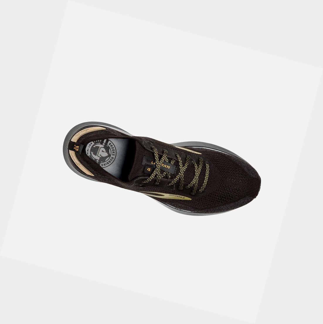 Chaussures Running Route Brooks Levitate 4 Homme Noir Doré | BACR06215