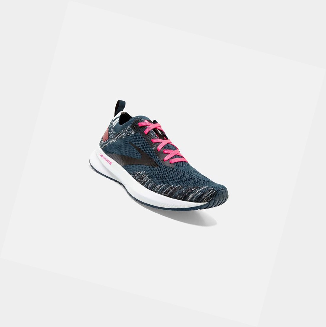 Chaussures Running Route Brooks Levitate 4 Femme Bleu Marine Noir Rose | CRIL02835