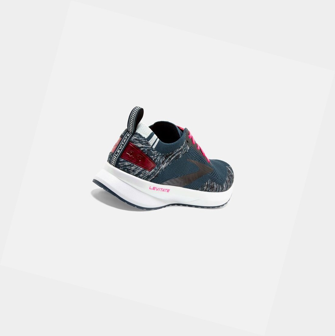Chaussures Running Route Brooks Levitate 4 Femme Bleu Marine Noir Rose | CRIL02835