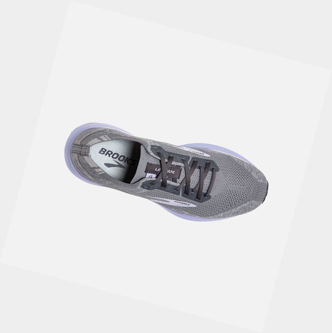 Chaussures Running Route Brooks Levitate 4 Femme Grise Violette | FYEH20658
