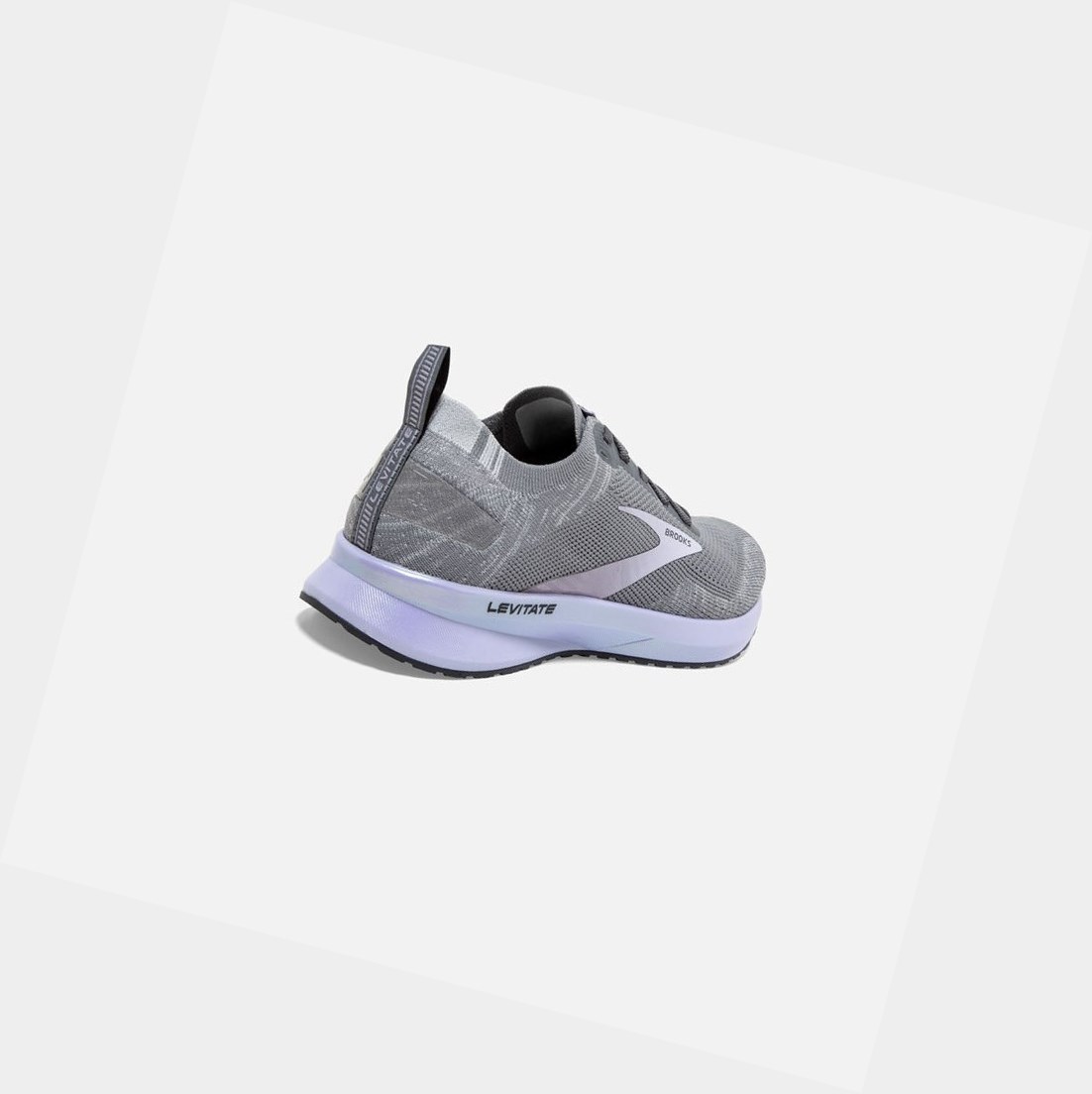 Chaussures Running Route Brooks Levitate 4 Femme Grise Violette | FYEH20658