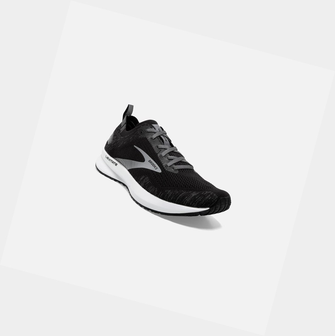 Chaussures Running Route Brooks Levitate 4 Femme Noir Blanche | HOEZ50437