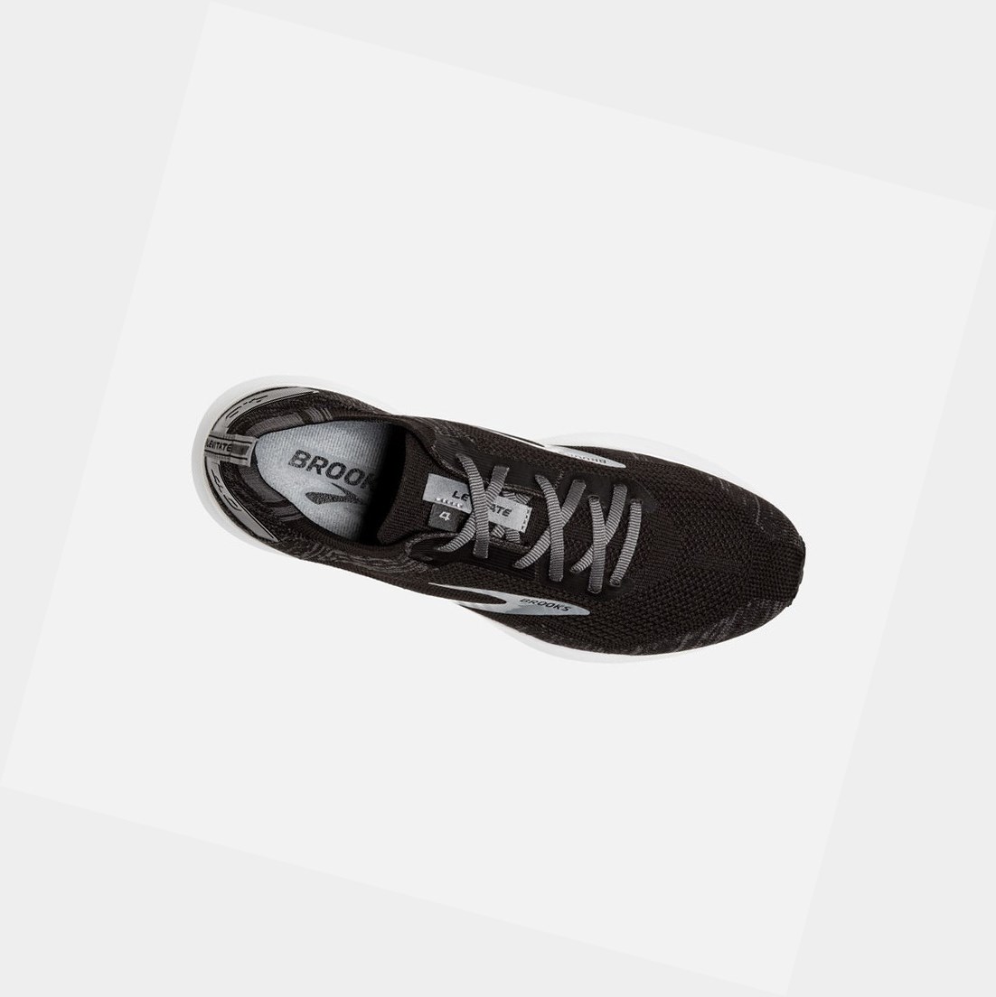 Chaussures Running Route Brooks Levitate 4 Homme Noir Blanche | HXQC09542
