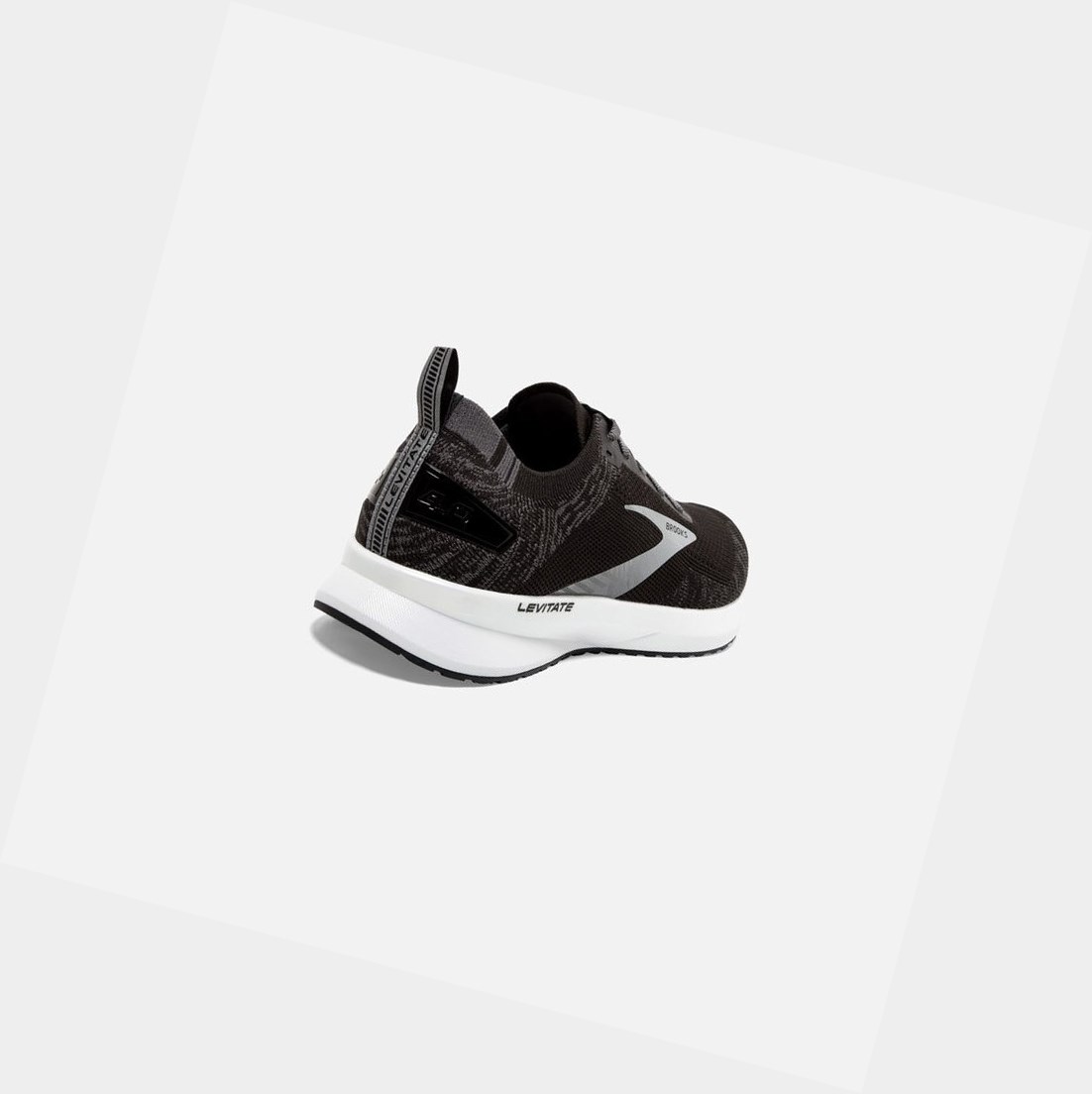 Chaussures Running Route Brooks Levitate 4 Homme Noir Blanche | HXQC09542