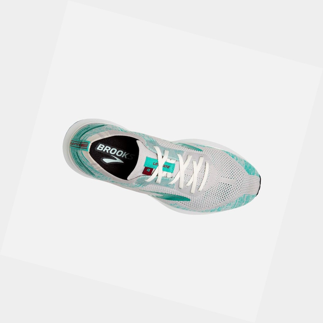 Chaussures Running Route Brooks Levitate 4 Femme Blanche | JTDR82654