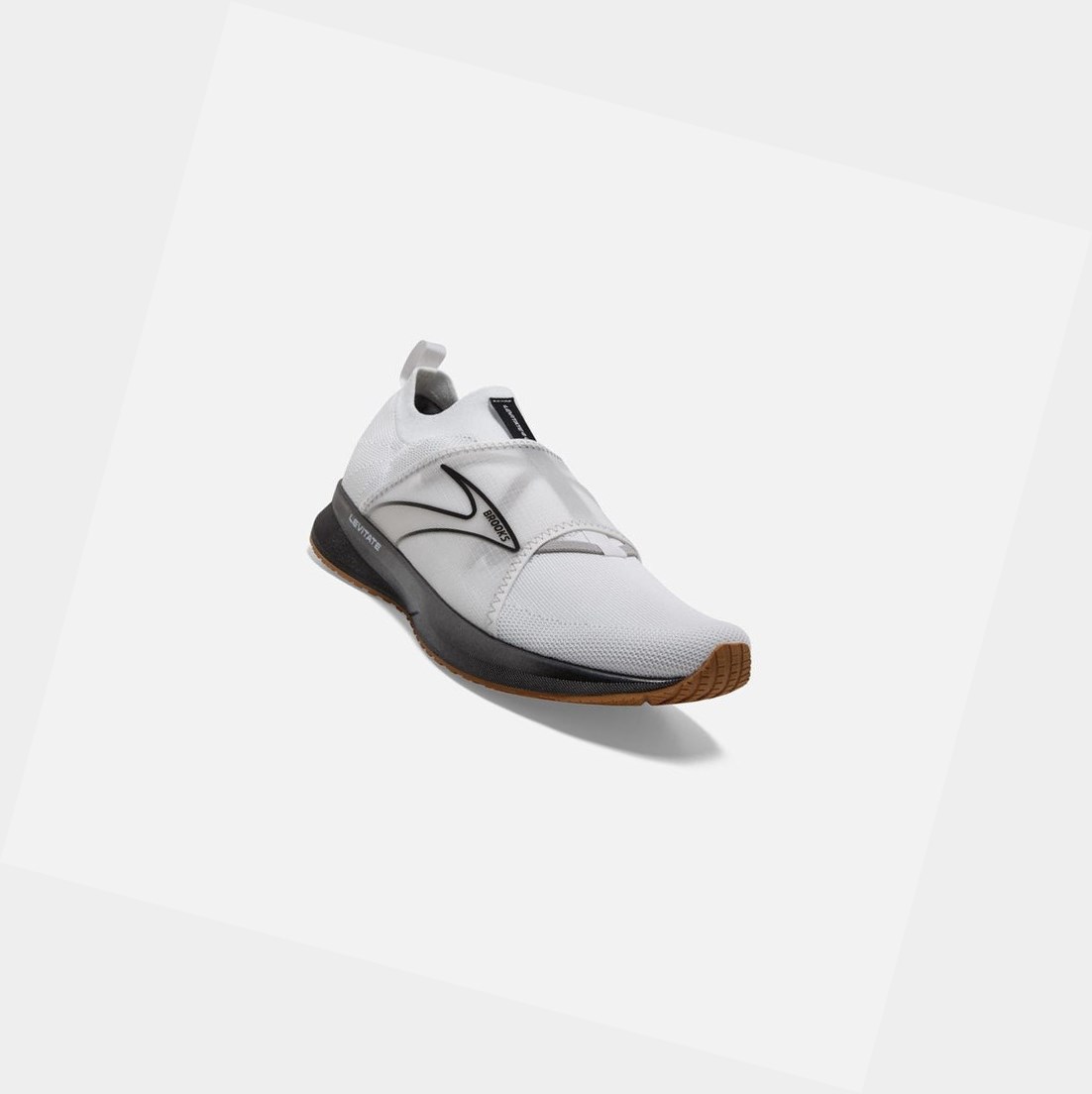 Chaussures Running Route Brooks Levitate 4 LE Homme Blanche Noir | NHKL67150