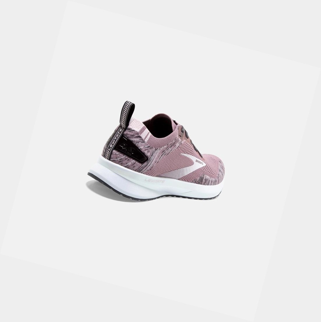 Chaussures Running Route Brooks Levitate 4 Femme Blackened Pearl / Metallic / Primrose | NJRI80671