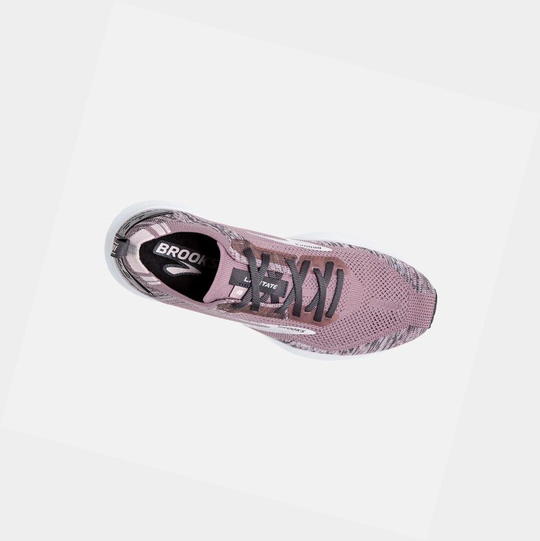 Chaussures Running Route Brooks Levitate 4 Femme Blackened Pearl / Metallic / Primrose | NJRI80671