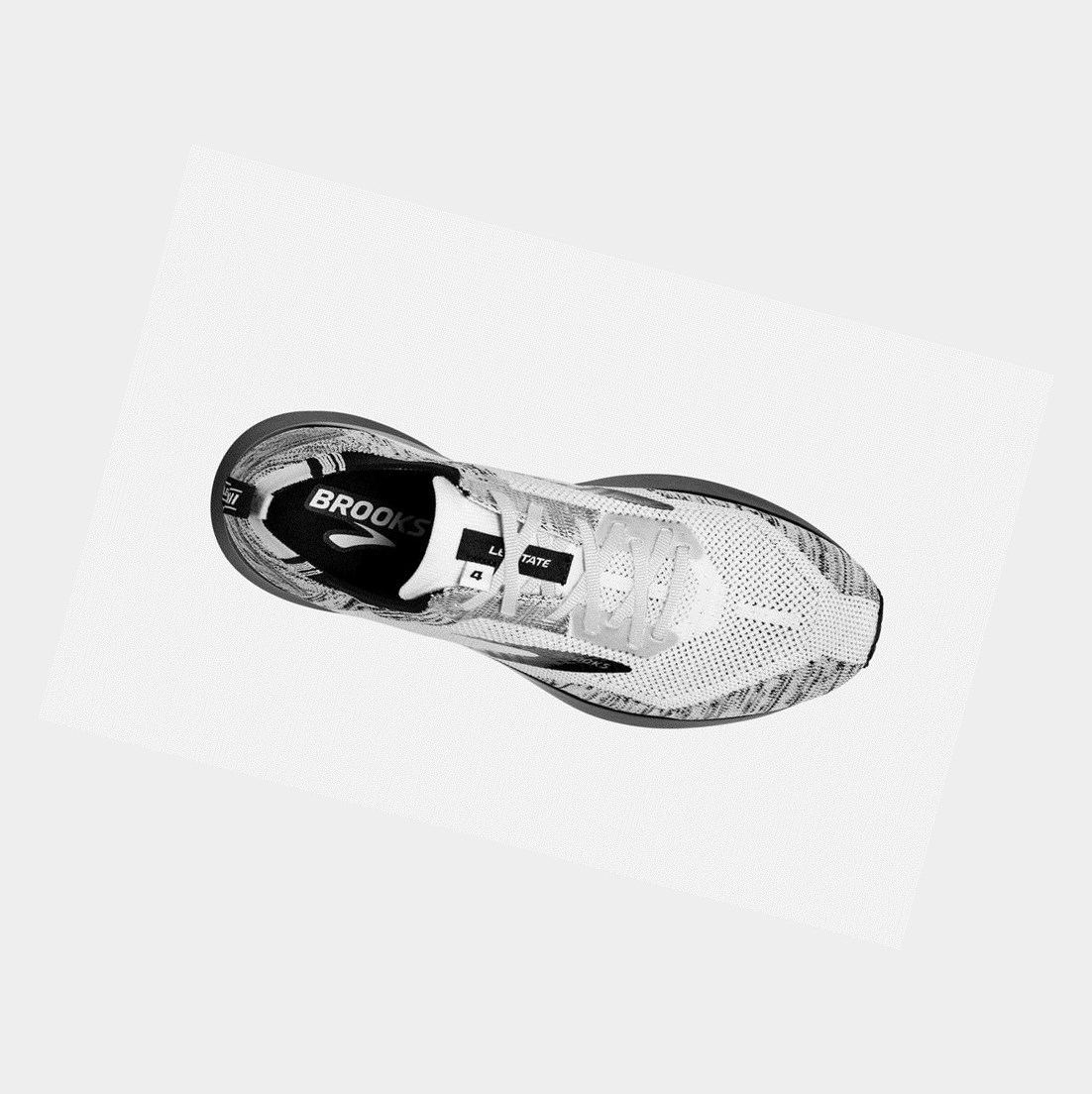 Chaussures Running Route Brooks Levitate 4 Femme Blanche Noir | TGRF41062