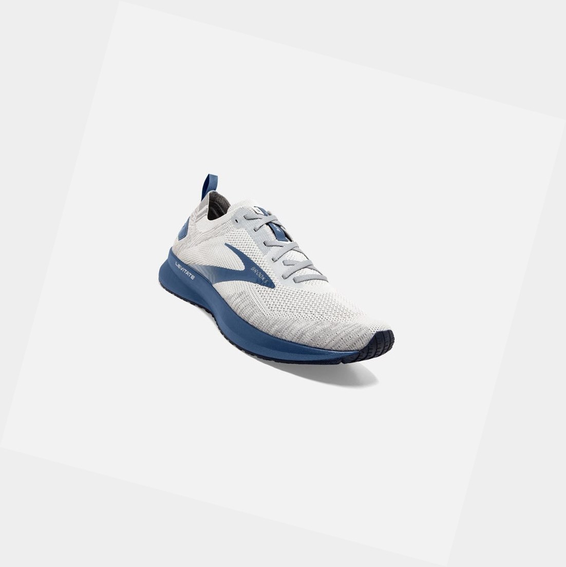 Chaussures Running Route Brooks Levitate 4 Homme Grise Bleu | YMPD63824