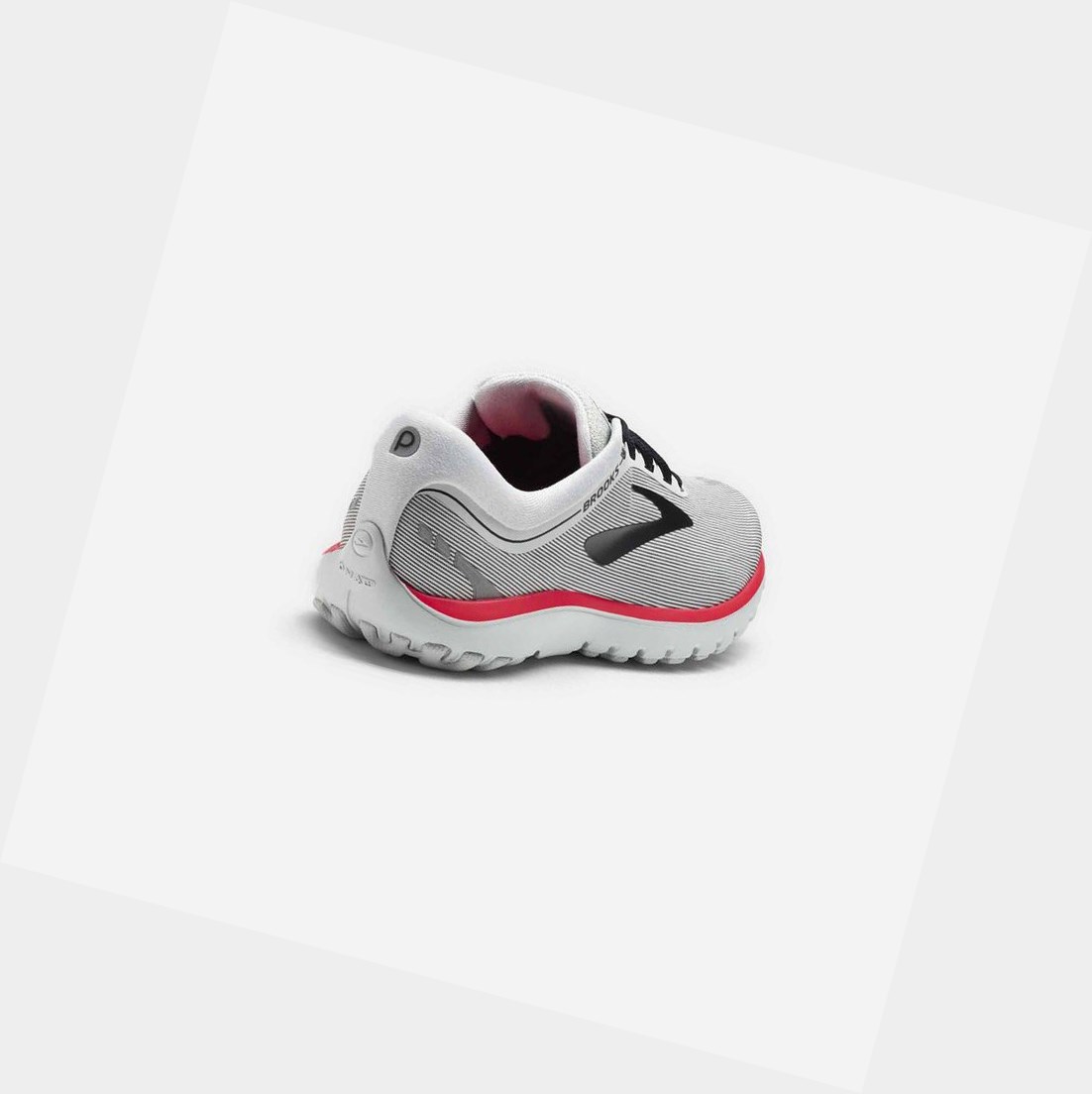 Chaussures Running Route Brooks PureFlow 7 Femme Grise Noir Rose | RYHP19086