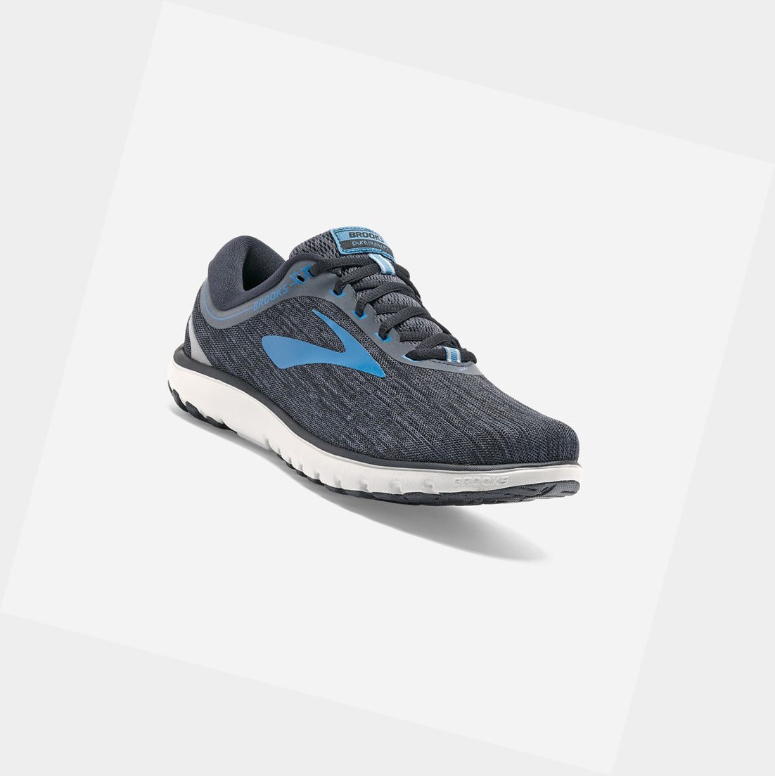 Chaussures Running Route Brooks PureFlow 7 Homme Noir Noir | WFYB65019