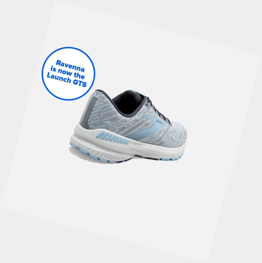 Chaussures Running Route Brooks Ravenna 11 Femme Bleu Clair Grise | CWTQ19287