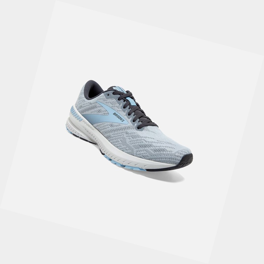 Chaussures Running Route Brooks Ravenna 11 Femme Bleu Clair Grise | CWTQ19287