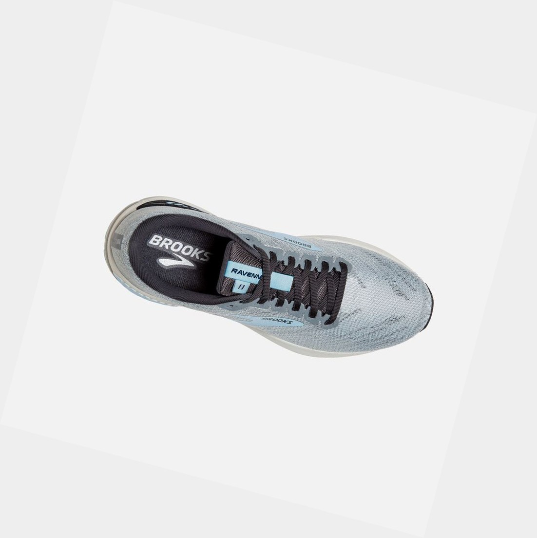 Chaussures Running Route Brooks Ravenna 11 Femme Bleu Clair Grise | CWTQ19287