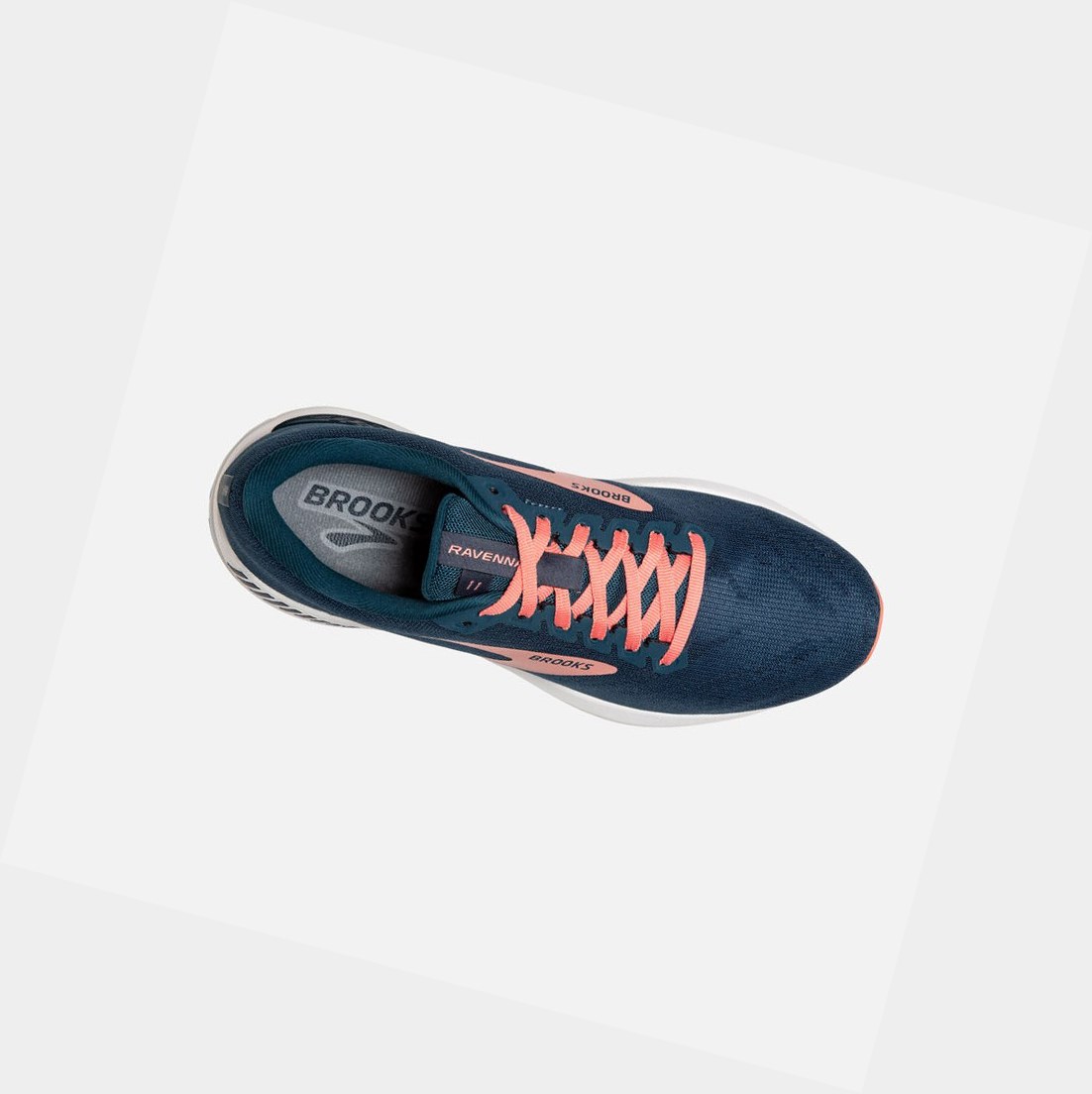 Chaussures Running Route Brooks Ravenna 11 Femme Bleu Marine | KSAD48691