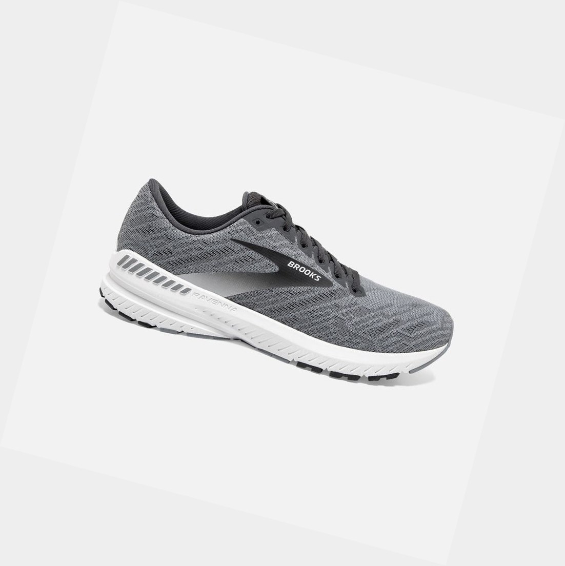 Chaussures Running Route Brooks Ravenna 11 Homme Grise Blanche | XEDZ85934