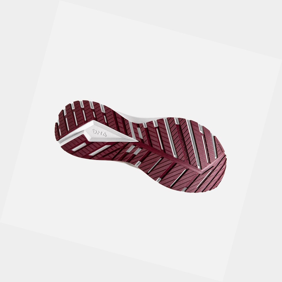 Chaussures Running Route Brooks Revel 4 Femme Blanche Bordeaux | FCIX41926