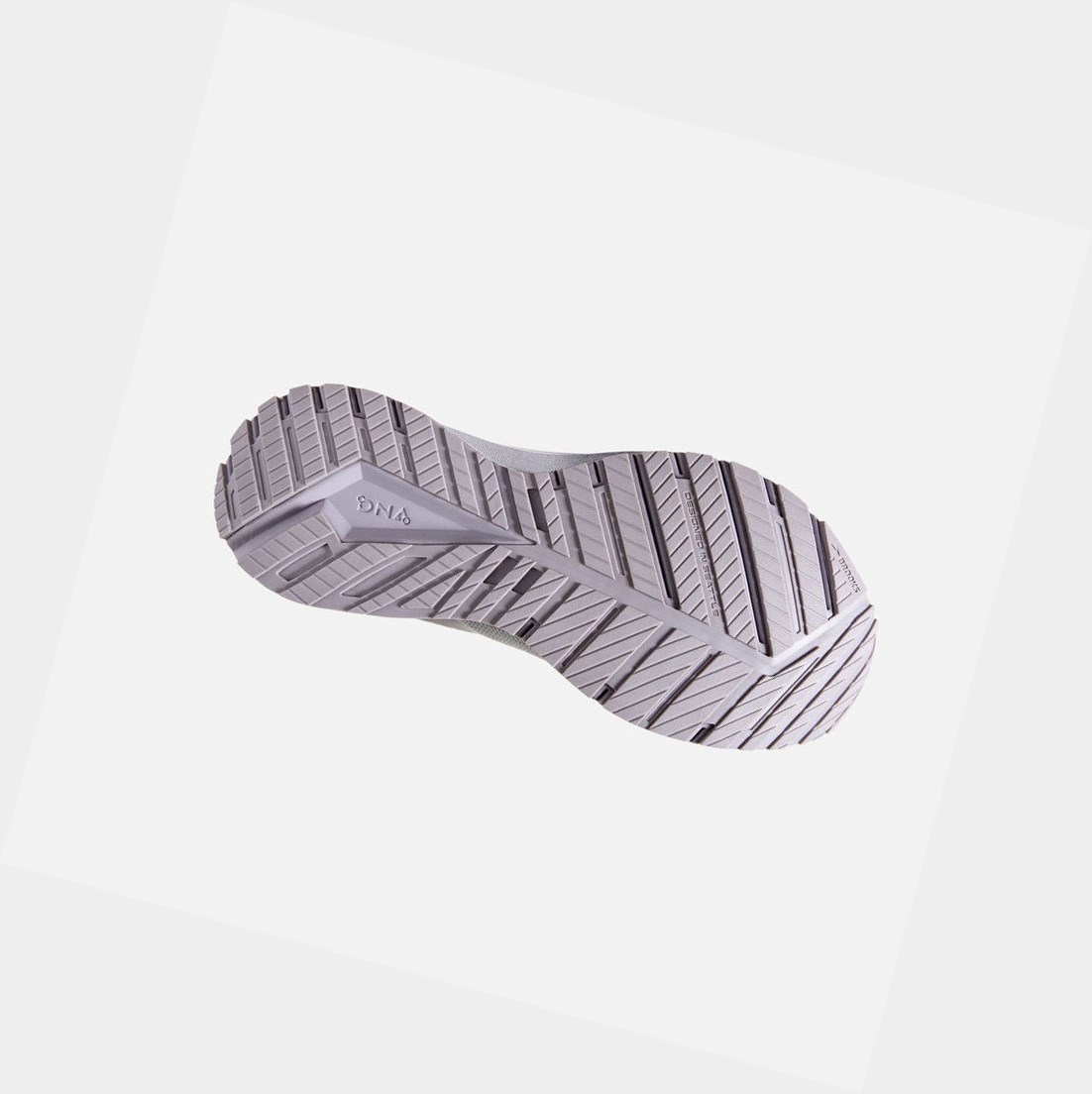 Chaussures Running Route Brooks Revel 4 Femme Oyster / Lilac / Moonscape | IZMY48750