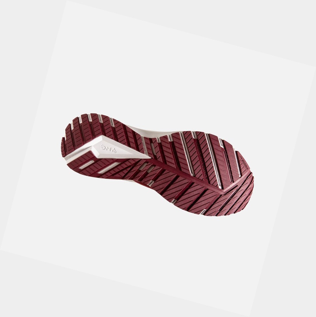 Chaussures Running Route Brooks Revel 4 Homme Bordeaux Blanche | LRZT43168
