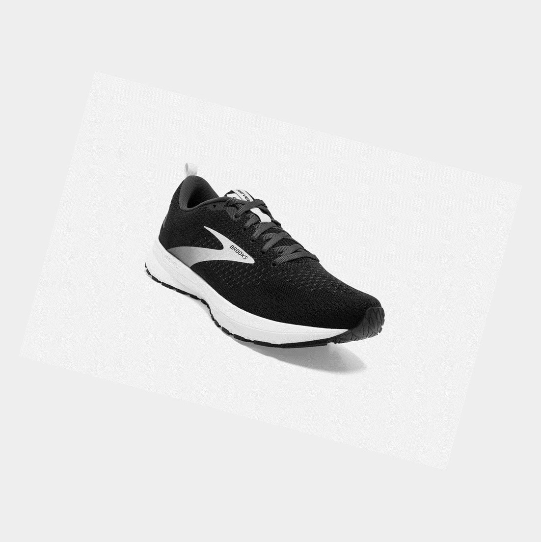 Chaussures Running Route Brooks Revel 4 Femme Noir Argent | LXIU84937