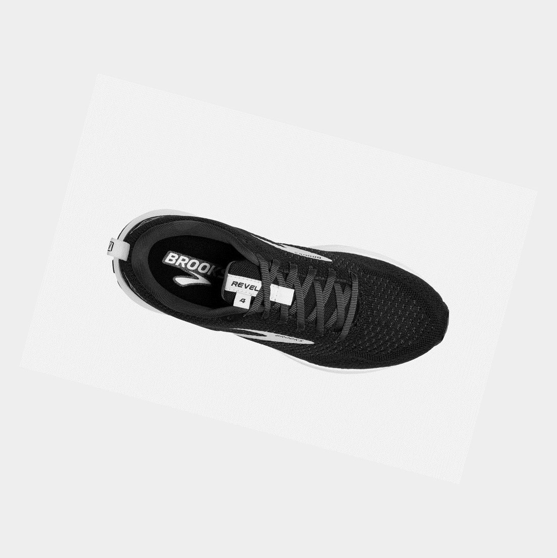 Chaussures Running Route Brooks Revel 4 Femme Noir Argent | LXIU84937