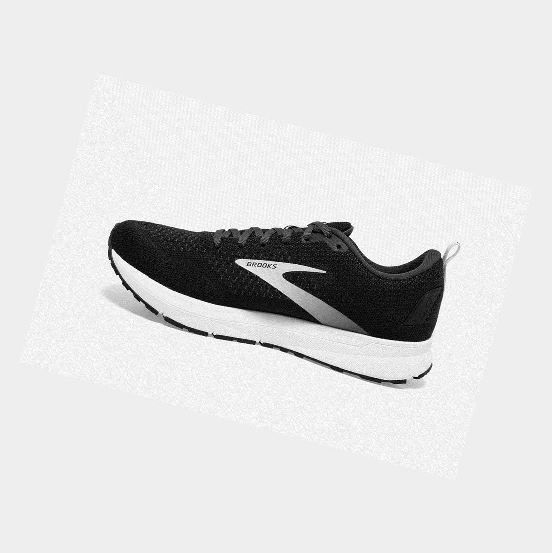 Chaussures Running Route Brooks Revel 4 Femme Noir Argent | LXIU84937