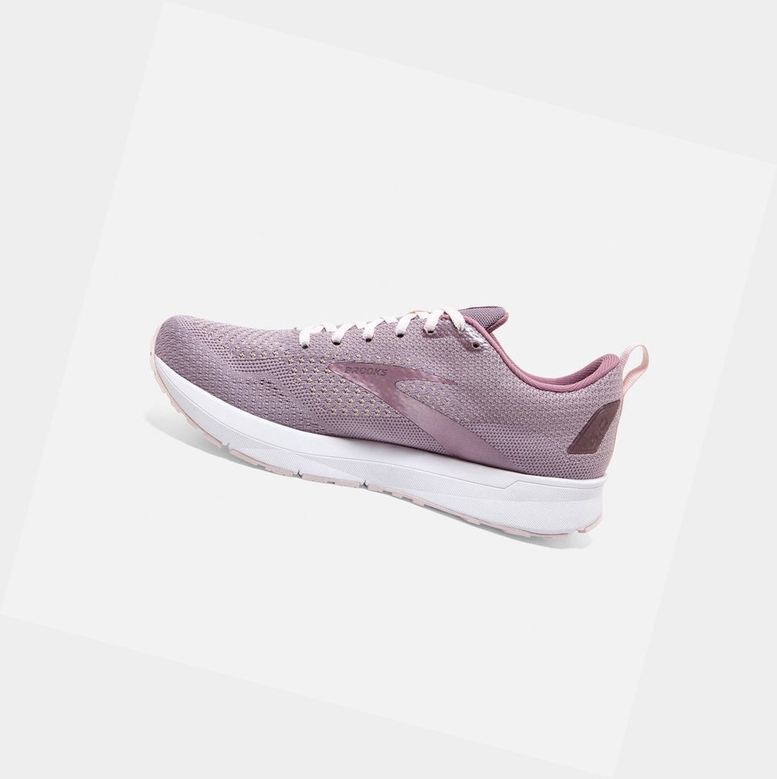 Chaussures Running Route Brooks Revel 4 Femme Almond / Metallic / Primrose | MRFZ23917