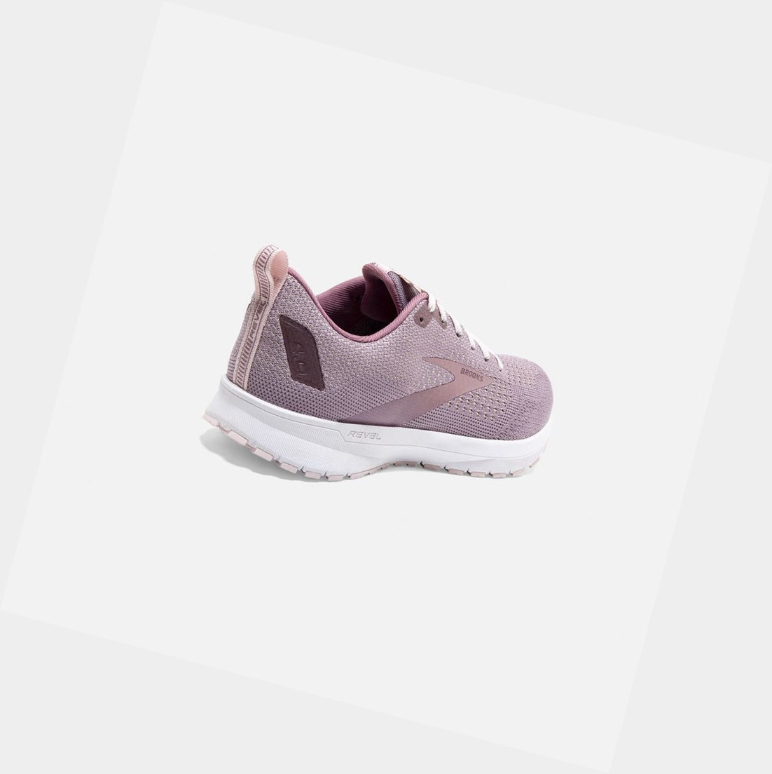 Chaussures Running Route Brooks Revel 4 Femme Almond / Metallic / Primrose | MRFZ23917