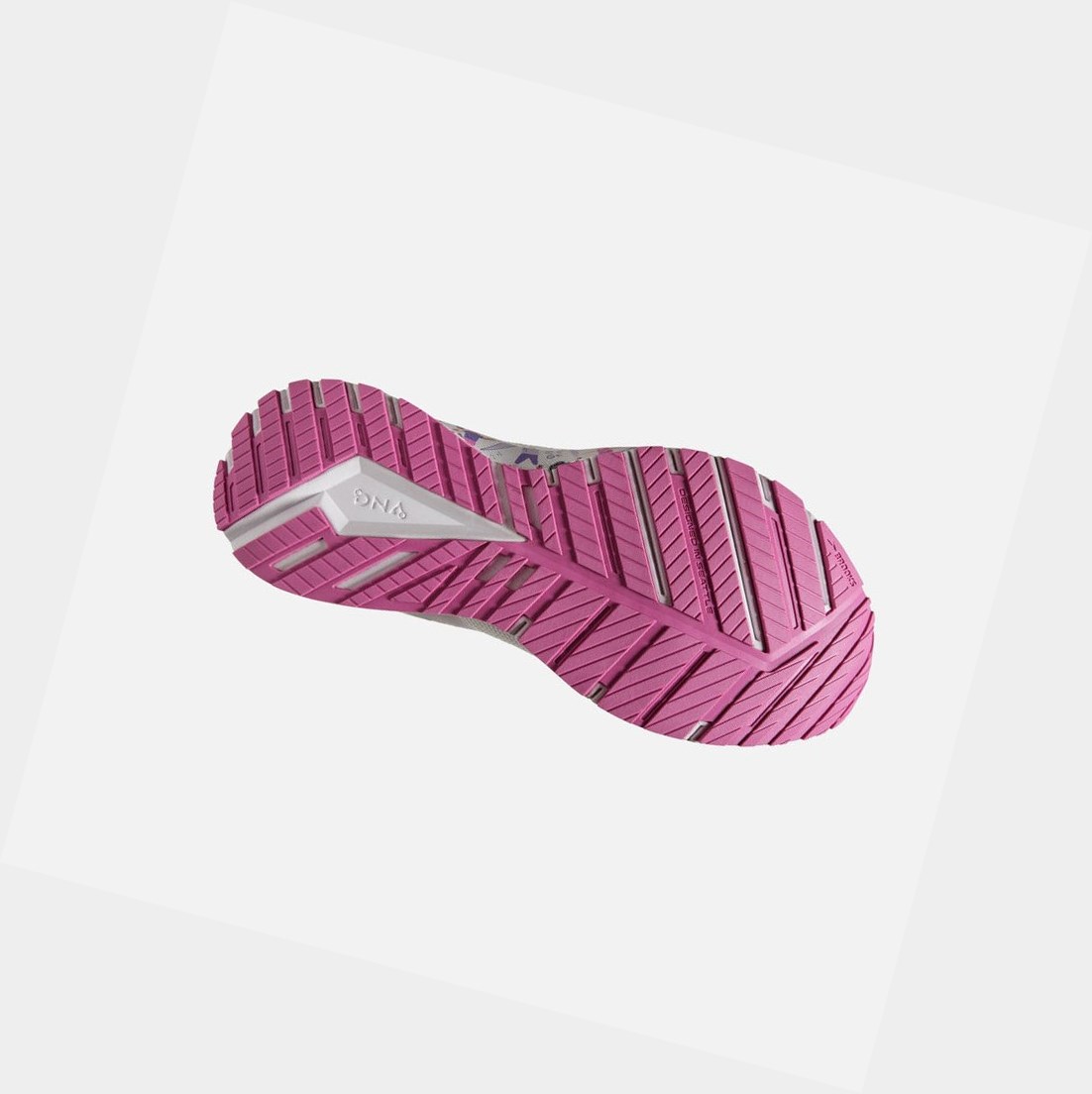 Chaussures Running Route Brooks Revel 4 Femme Blanche Rose | OSXD39260