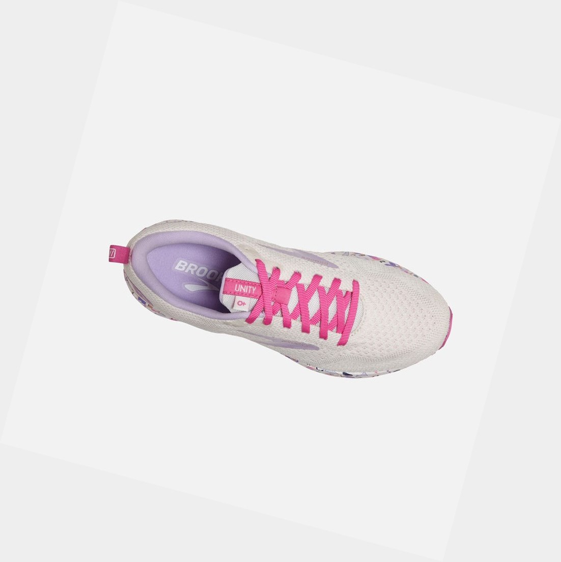 Chaussures Running Route Brooks Revel 4 Femme Blanche Rose | OSXD39260
