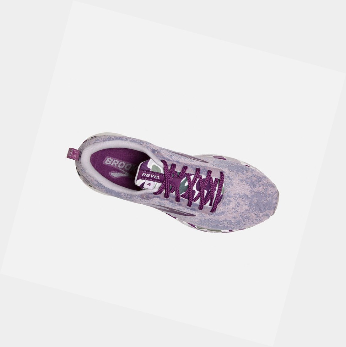 Chaussures Running Route Brooks Revel 4 Femme Blanche | QESV08694