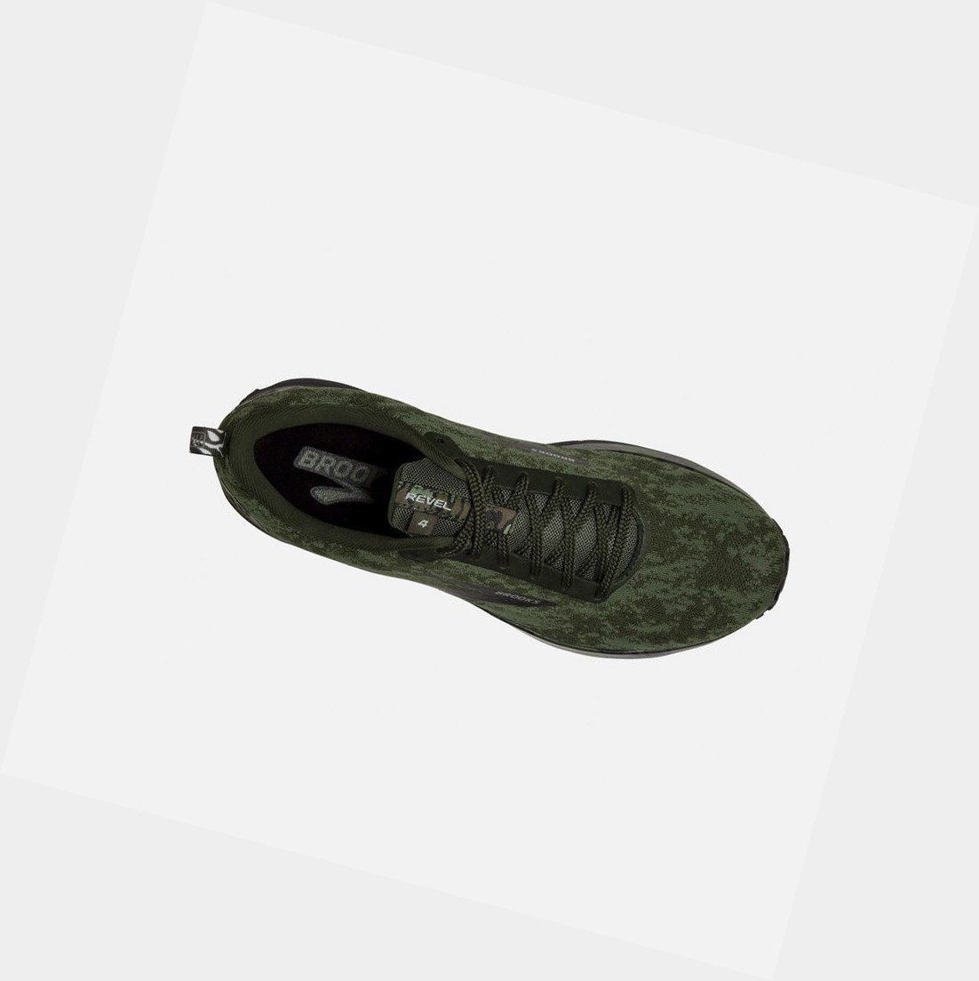 Chaussures Running Route Brooks Revel 4 Homme Vert Noir Vert | QFBS45267