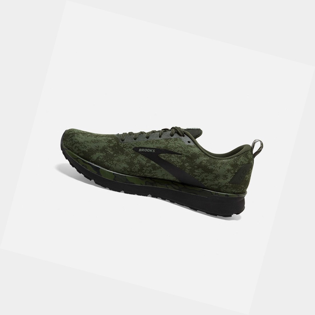 Chaussures Running Route Brooks Revel 4 Homme Vert Noir Vert | QFBS45267