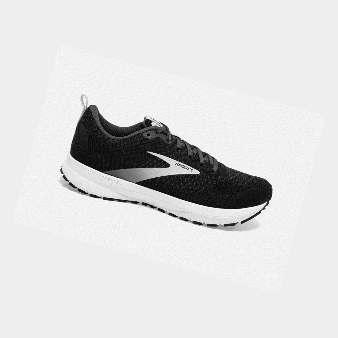 Chaussures Running Route Brooks Revel 4 Homme Noir Argent | SLMP90245