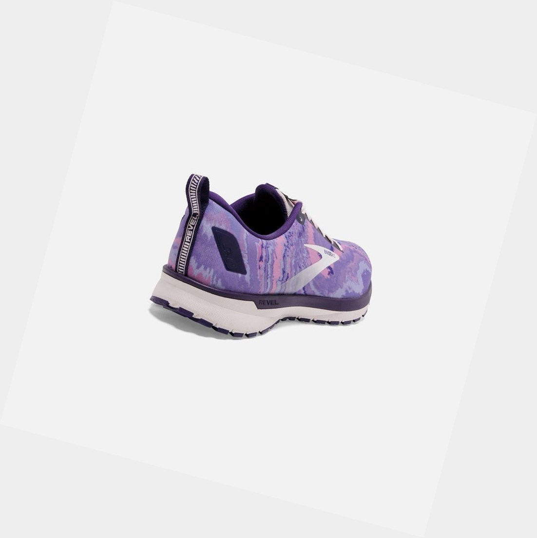 Chaussures Running Route Brooks Revel 4 Femme Violette Noir | TDVF84651