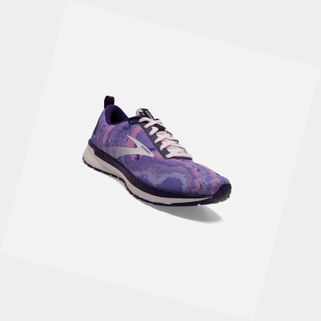 Chaussures Running Route Brooks Revel 4 Femme Violette Noir | TDVF84651