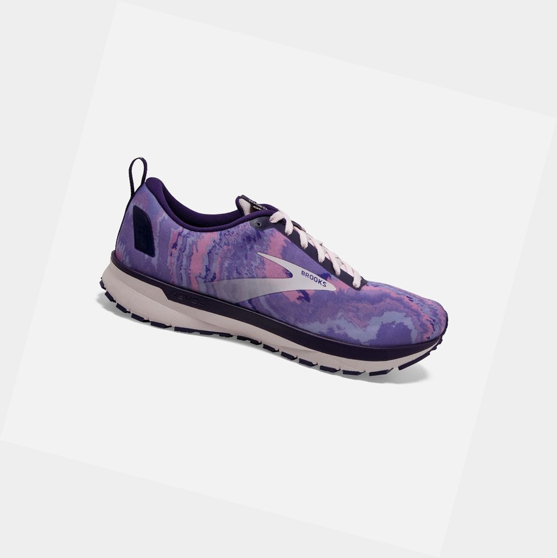 Chaussures Running Route Brooks Revel 4 Femme Violette Noir | TDVF84651