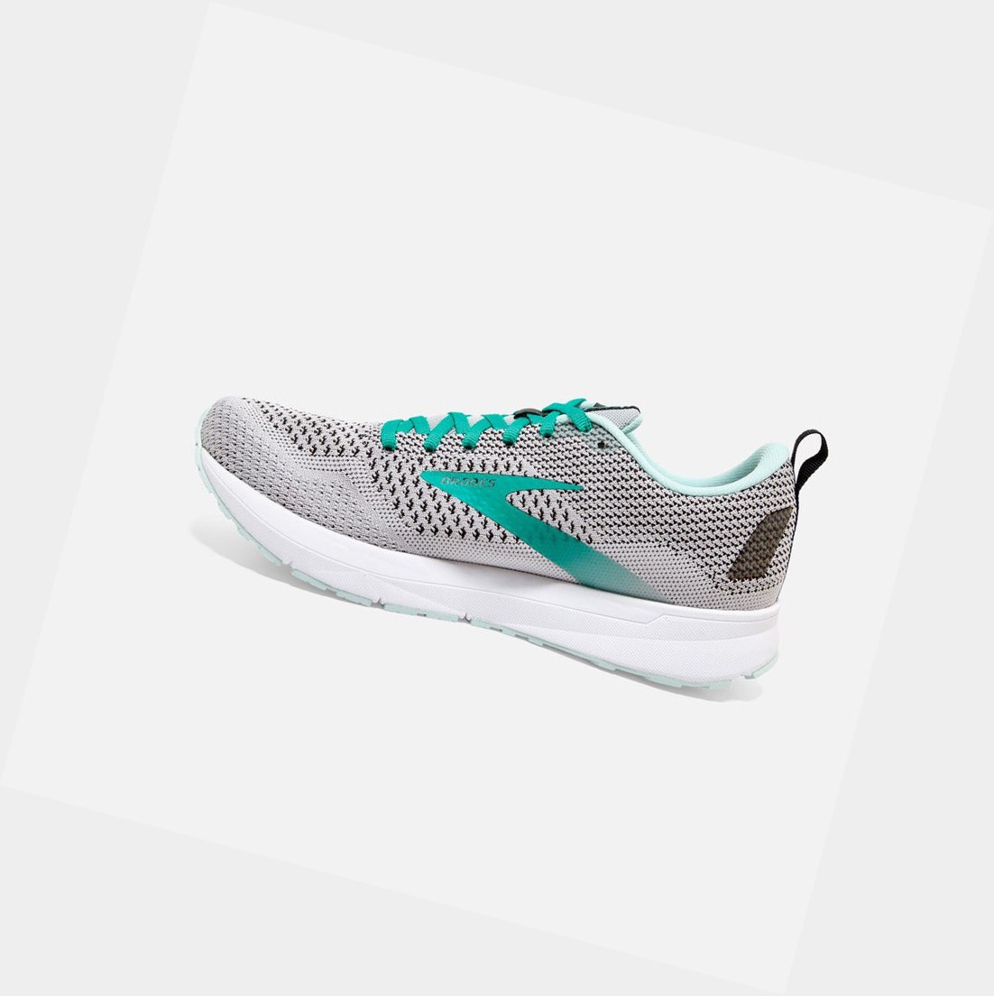 Chaussures Running Route Brooks Revel 4 Femme Grise Noir | UCWN37529