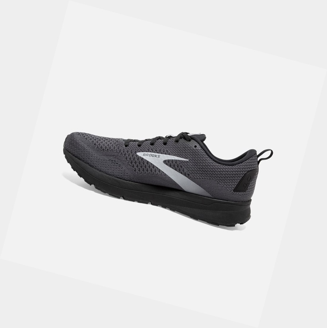 Chaussures Running Route Brooks Revel 4 Homme Noir Grise | VQRO86391