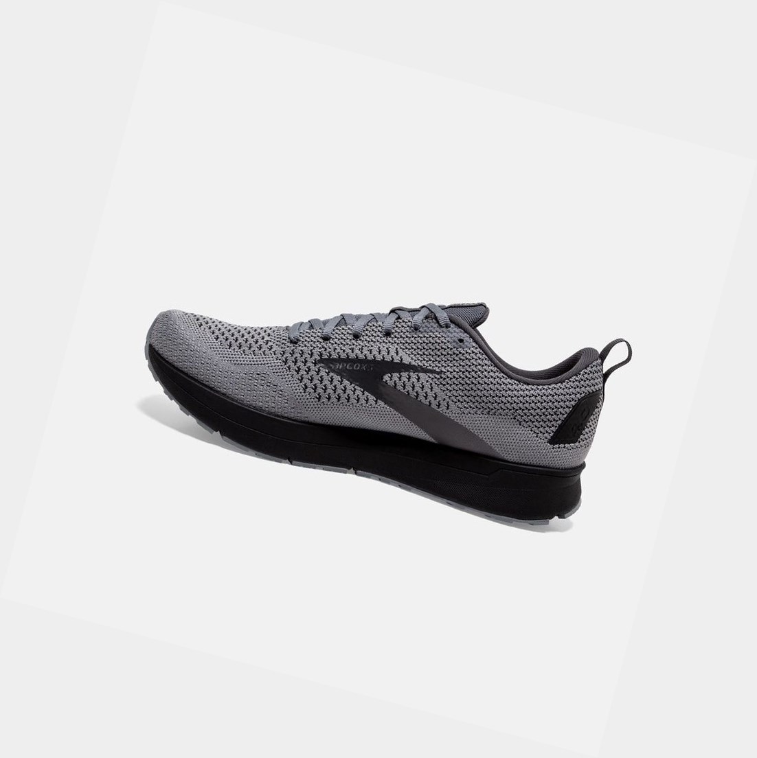 Chaussures Running Route Brooks Revel 4 Homme Grise Noir | YWNF71603