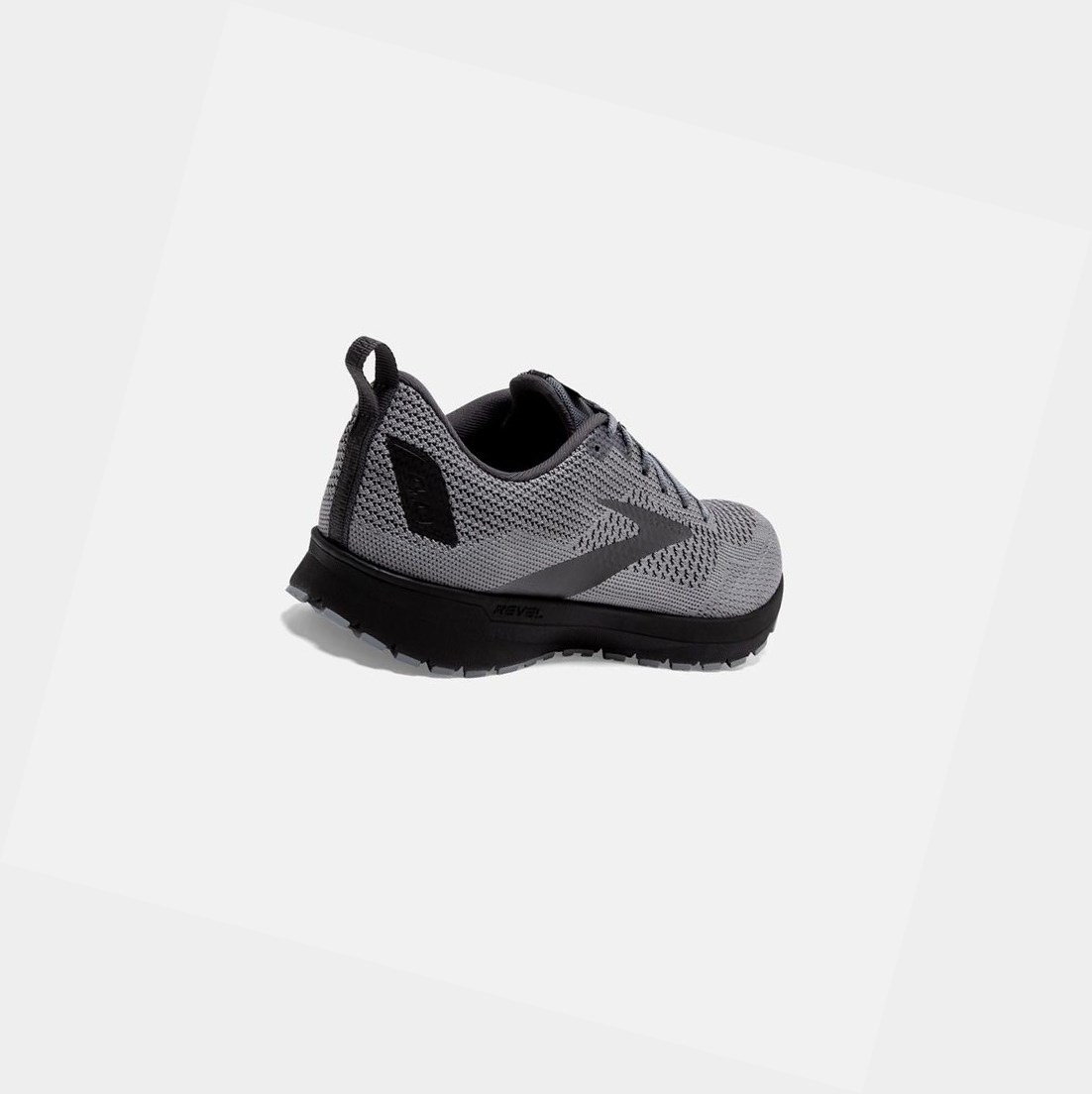 Chaussures Running Route Brooks Revel 4 Homme Grise Noir | YWNF71603