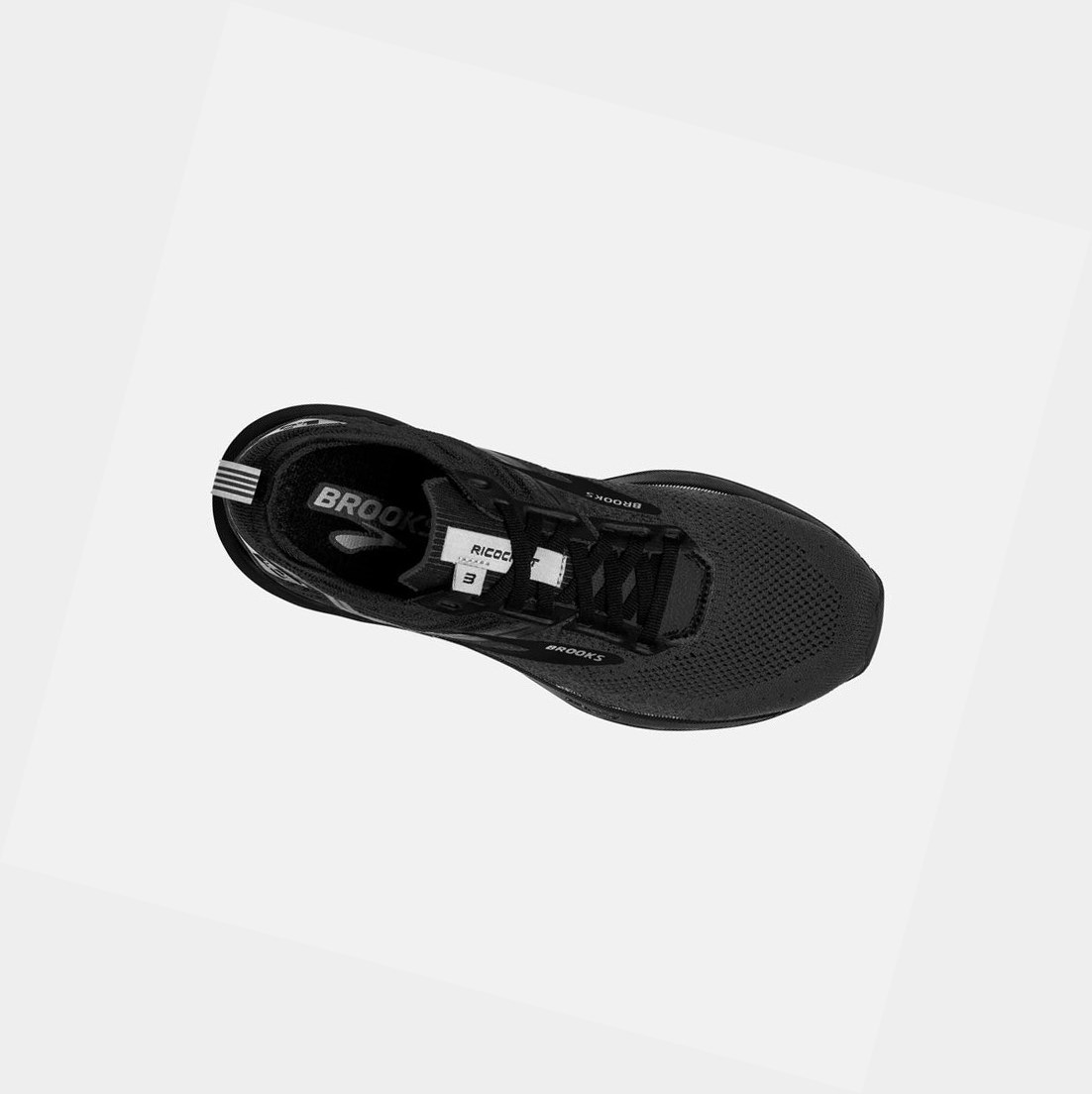 Chaussures Running Route Brooks Ricochet 3 Homme Noir | DRLP61024