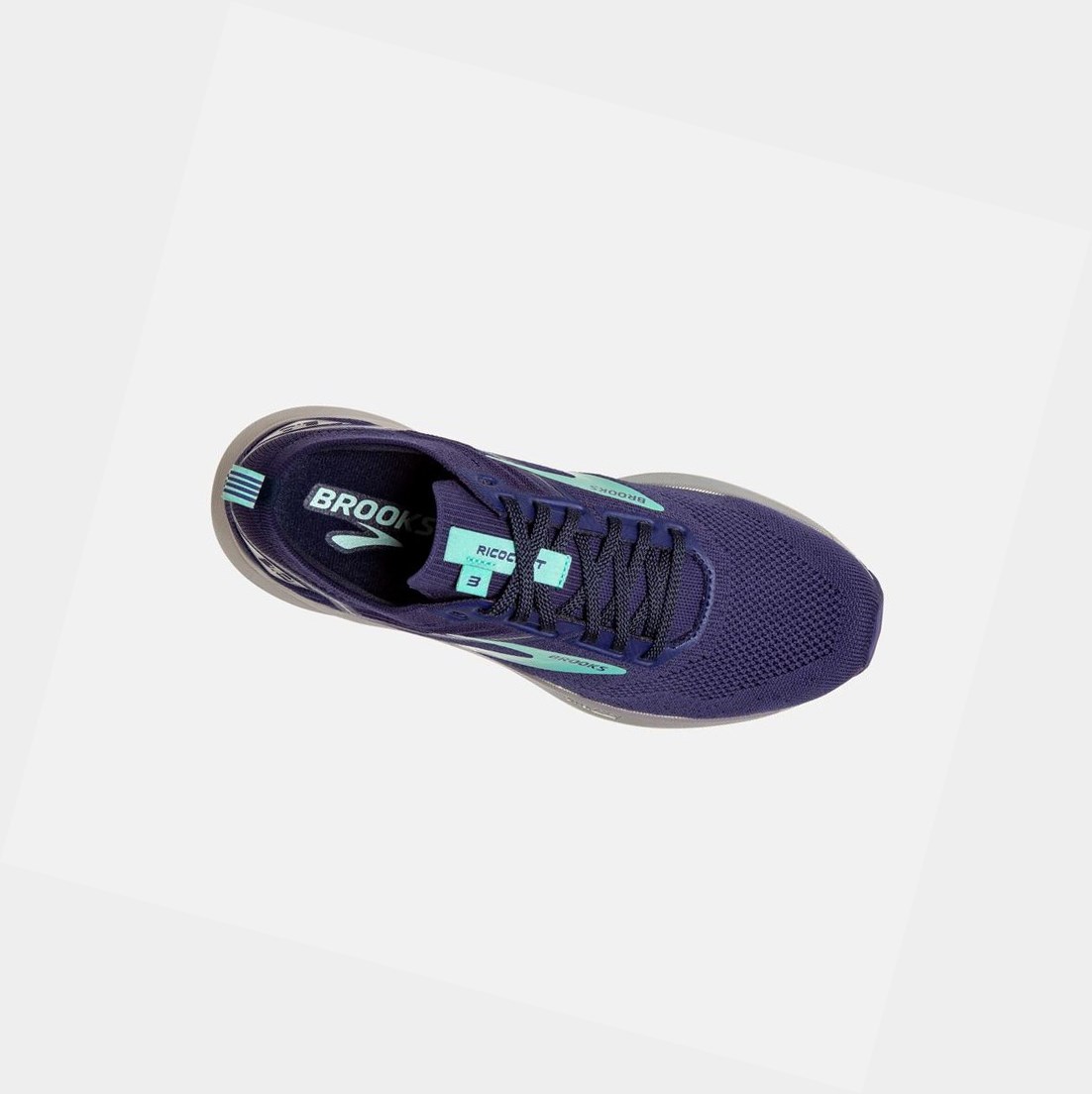 Chaussures Running Route Brooks Ricochet 3 Femme Bleu | KYFJ27648