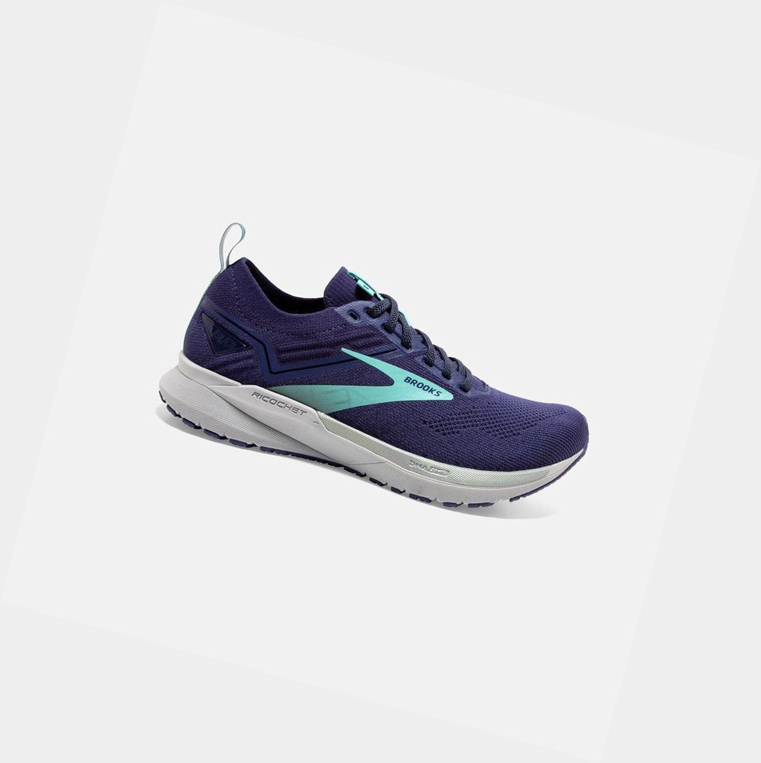Chaussures Running Route Brooks Ricochet 3 Femme Bleu | KYFJ27648
