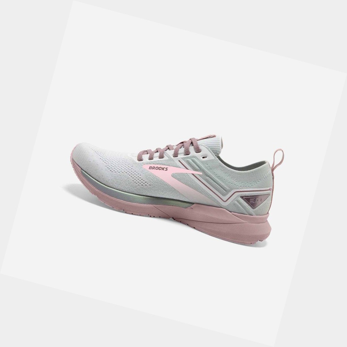 Chaussures Running Route Brooks Ricochet 3 Femme Blanche Rose | SMCE32197
