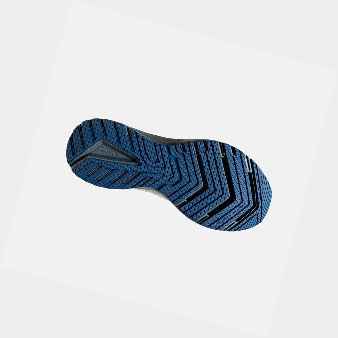 Chaussures Running Route Brooks Ricochet 3 Homme Blanche Grise Bleu | SUIK35764