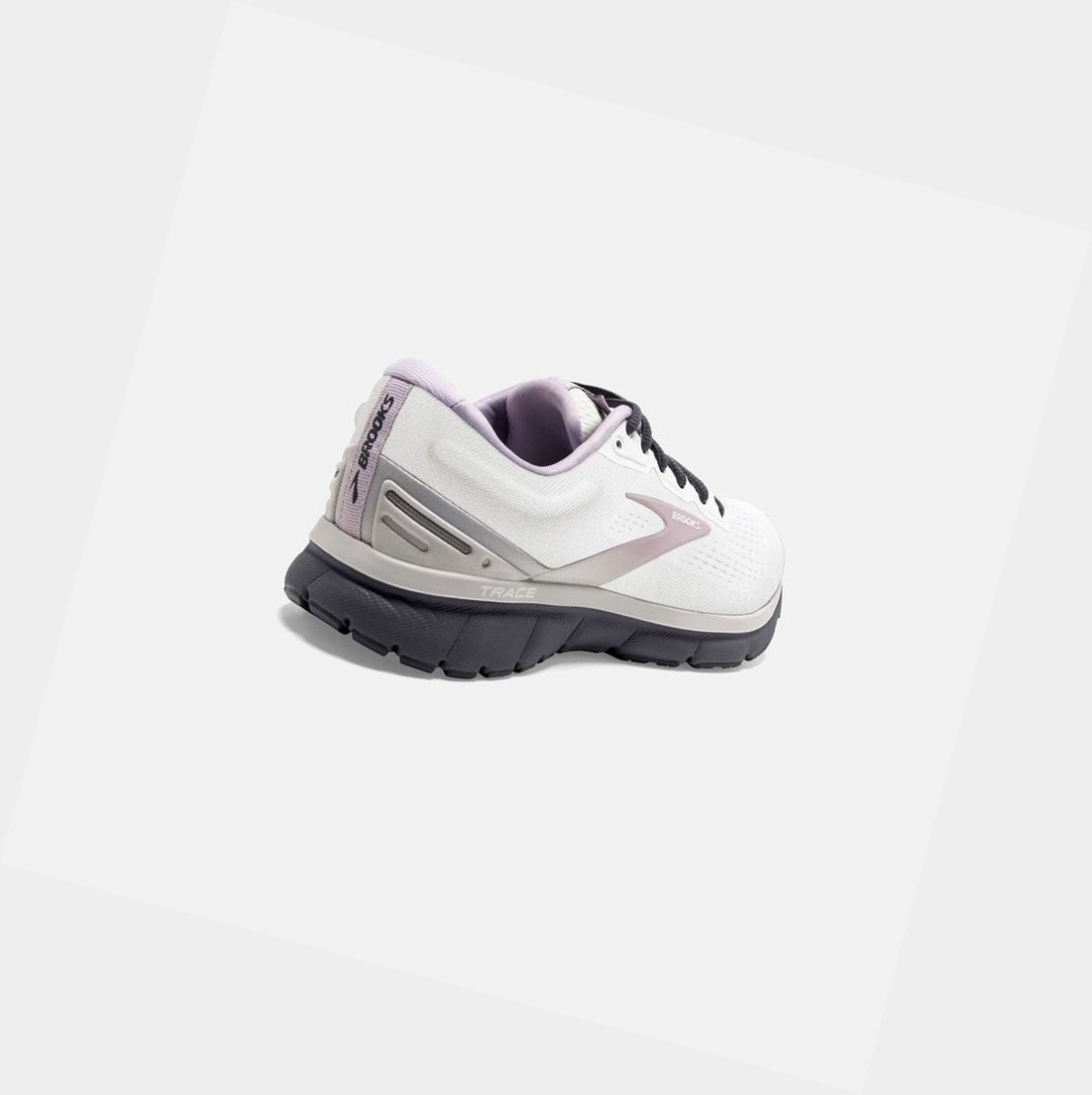 Chaussures Running Route Brooks Trace Femme Blanche Grise Bleu | BIHO17690