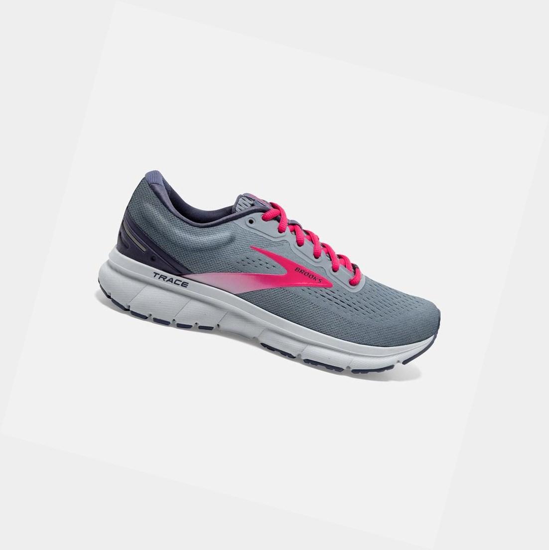 Chaussures Running Route Brooks Trace Femme Grise | GKJC01945