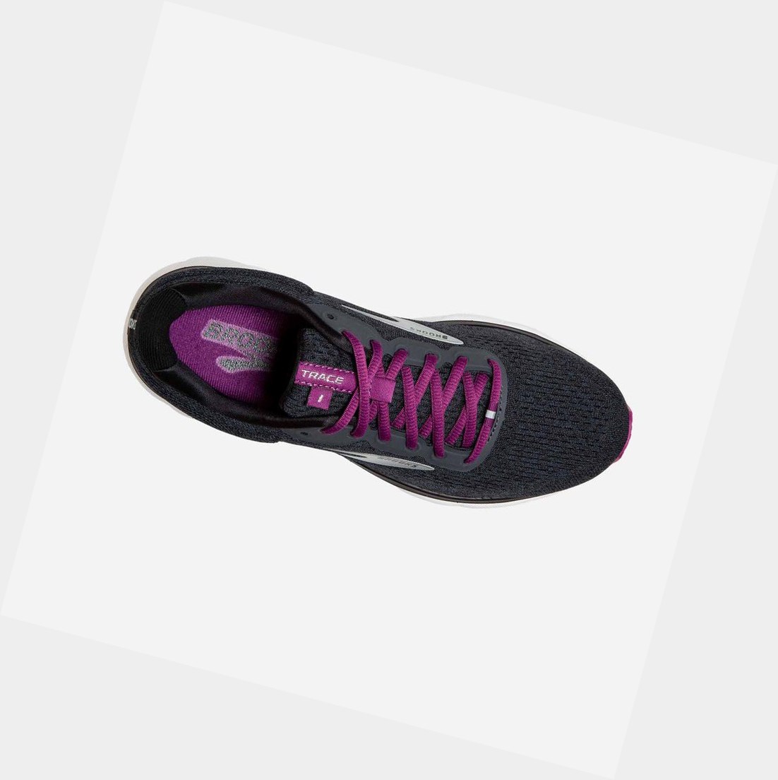 Chaussures Running Route Brooks Trace Femme Noir | MYHF03471